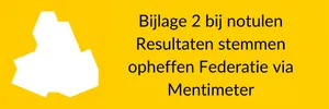 Bijlage 2 bij notulen -  Resultaten stemmen opheffen Federatie via Mentimeter