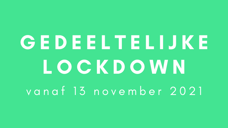 Gedeeltelijke lockdown vanaf 13 november 2021