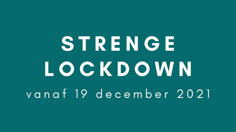 Strenge lockdown vanaf 19 december 2021